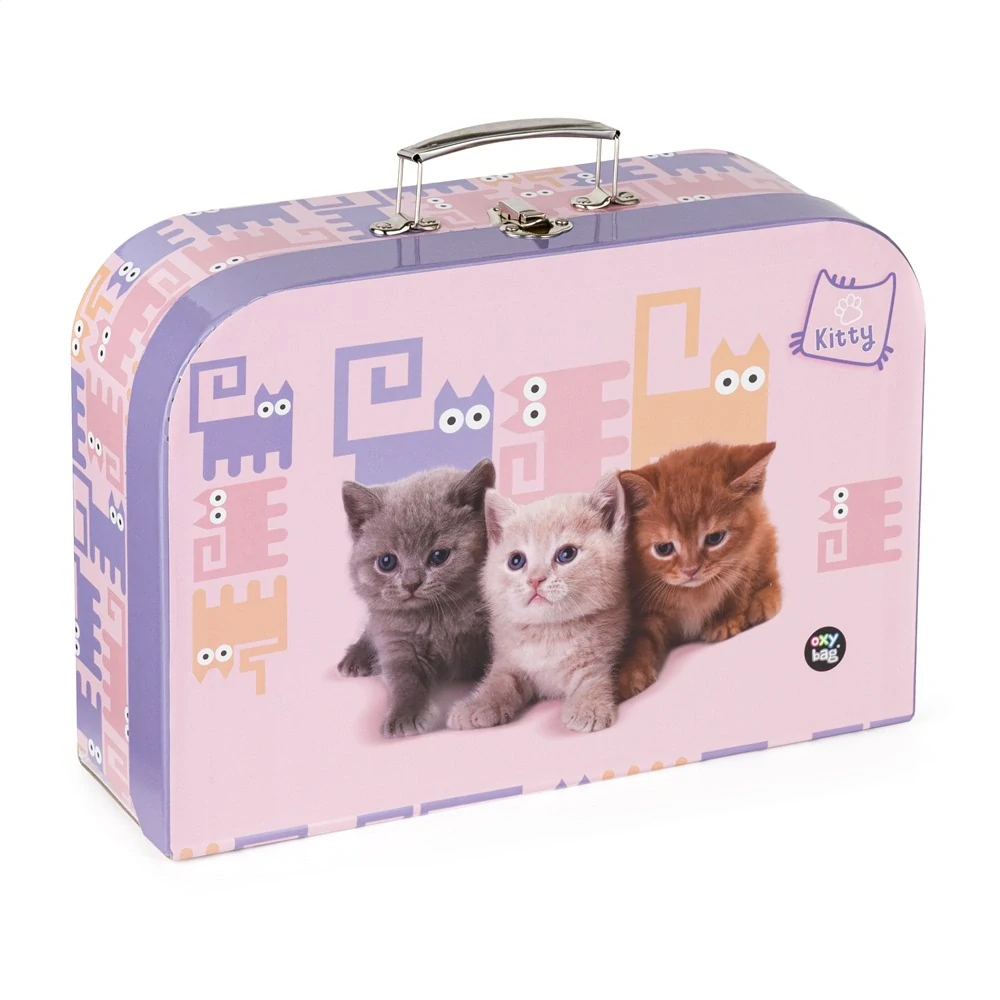 Kufřík lamino 34 cm koťátka