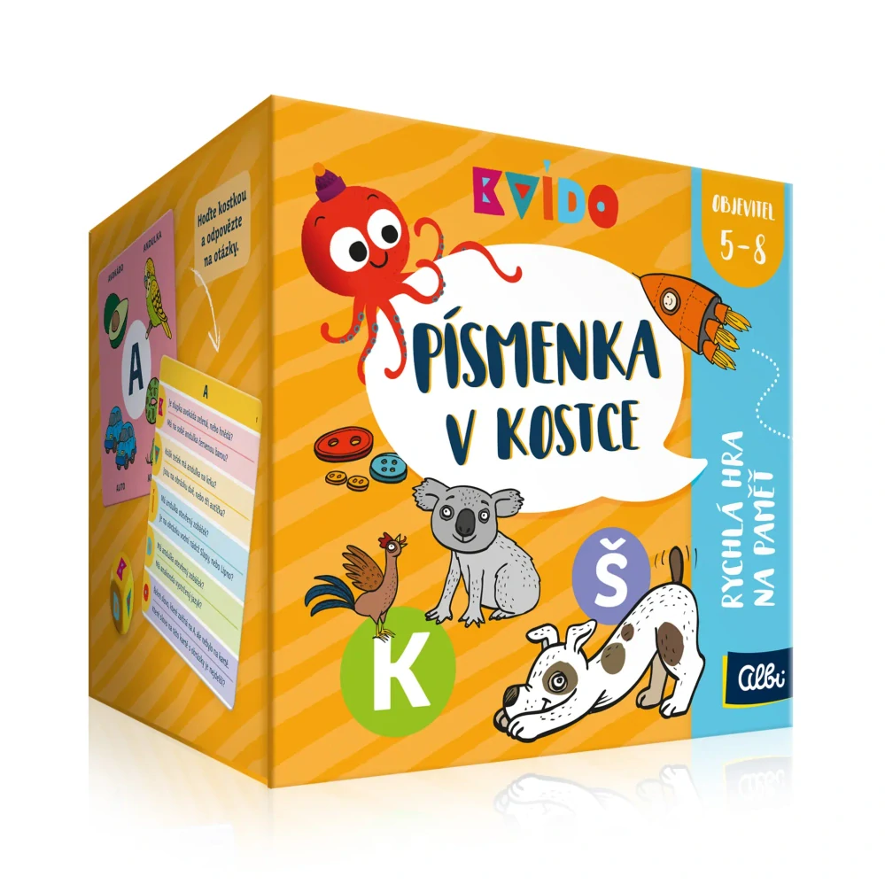 KVIDO PÍSMENKA V KOSTCE