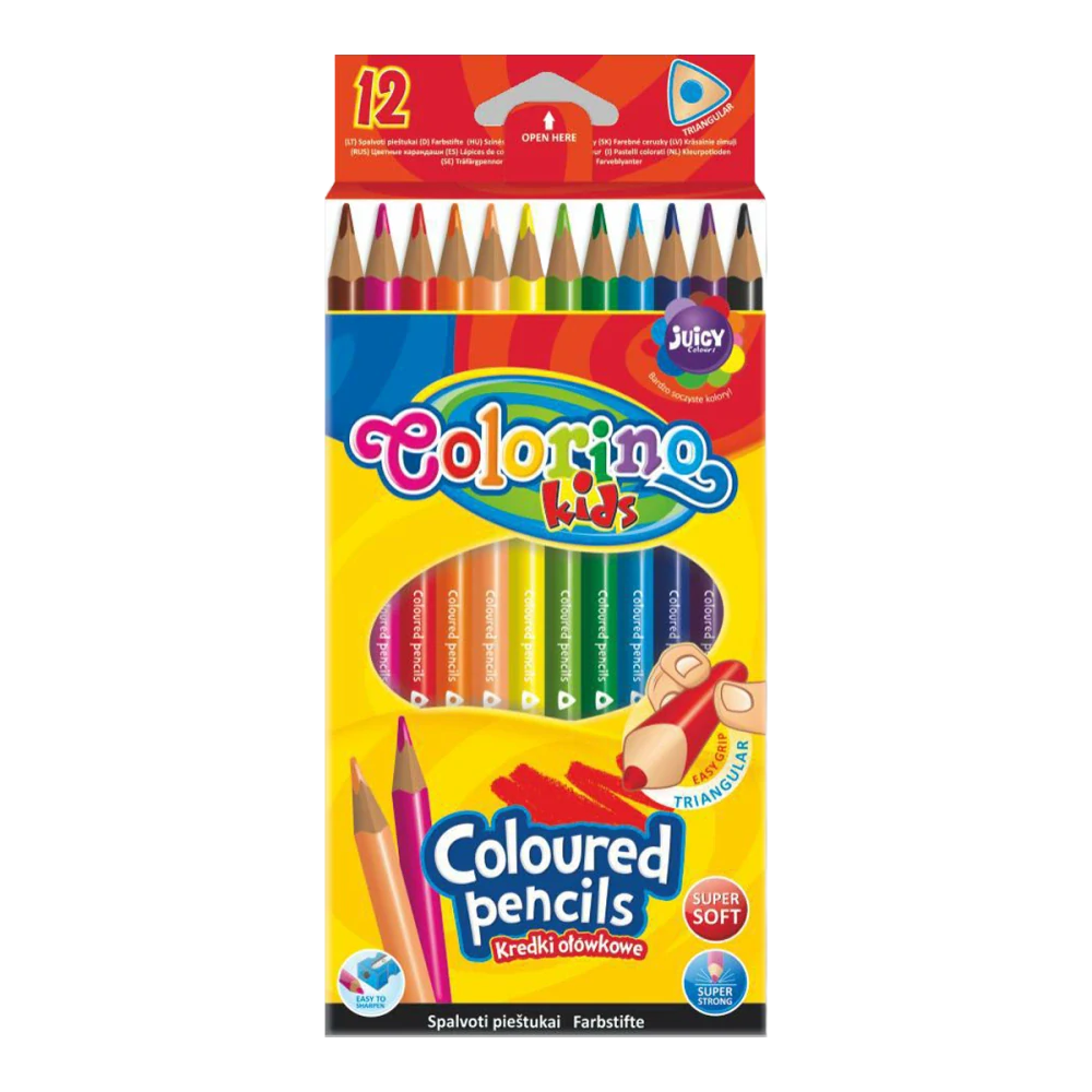 Colorino pastelky trojhranné, 12 barev