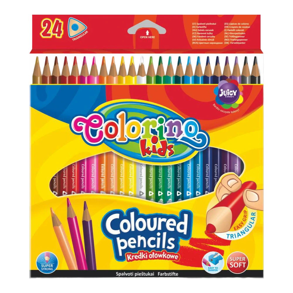 Colorino pastelky trojhranné, 24 barev