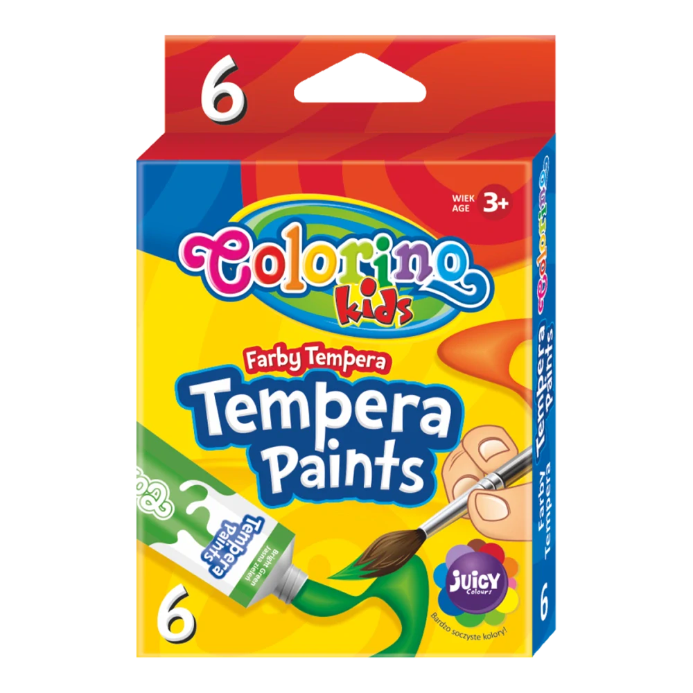Colorino temperové barvy, tuba, 12 ml, 6 barev