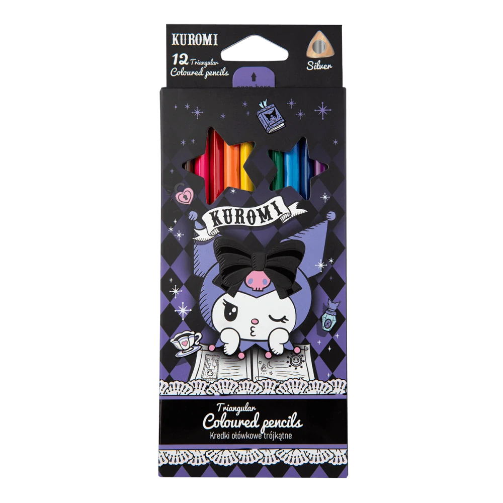 Colorino pastelky trojhranné, Kuromi, 12 barev