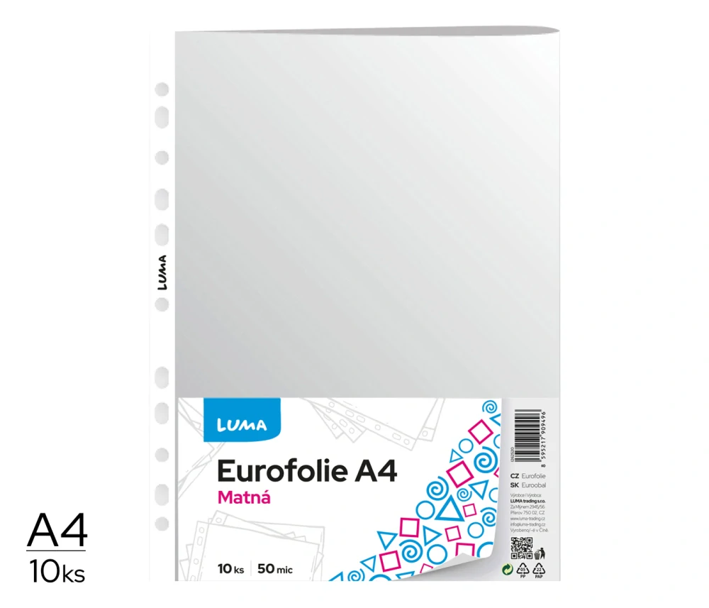 Eurofólie A4 - matná 10ks