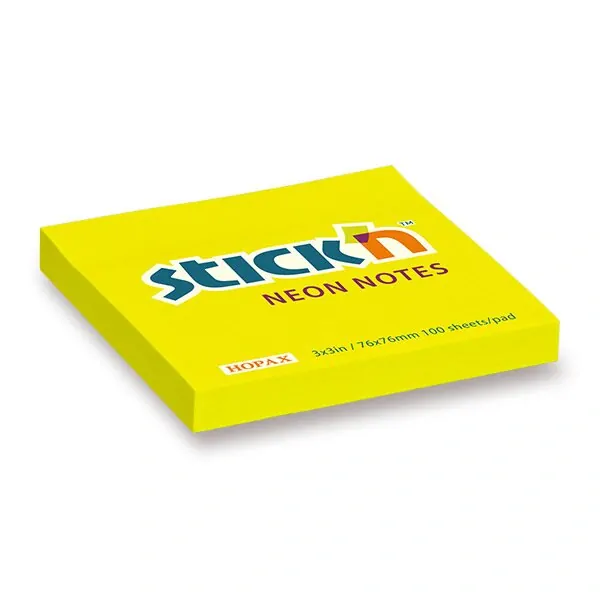 SAMOLEPÍCÍ BLOČEK 76X76 100 LISTŮ ŽLUTÝ
