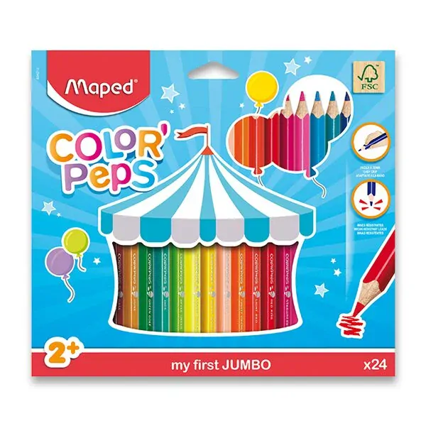 PASTELKY MAPED JUMBO 24KS