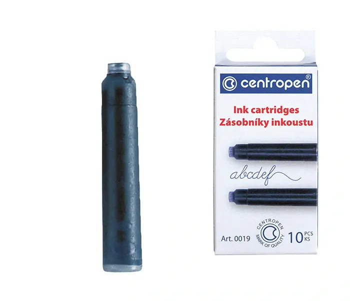 INKOUSTOVÝ ZÁSOBNÍK CENTROPEN 10KS MODRÁ