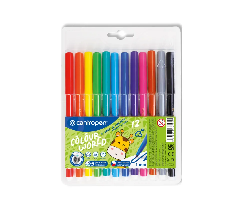 FIXY CENTROPEN TROJHRANNÉ 12KS