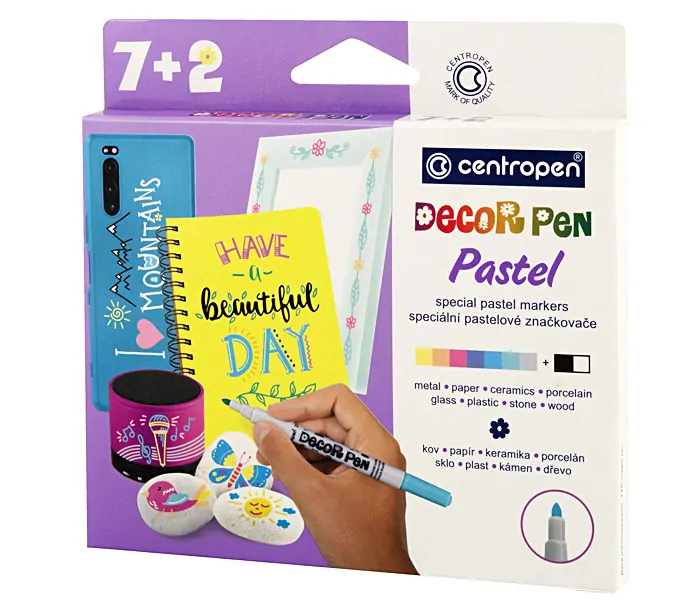 SADA DECORPEN PASTEL 7+2
