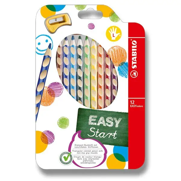 PASTELKY STABILO EASY START LEVÁK 12KS
