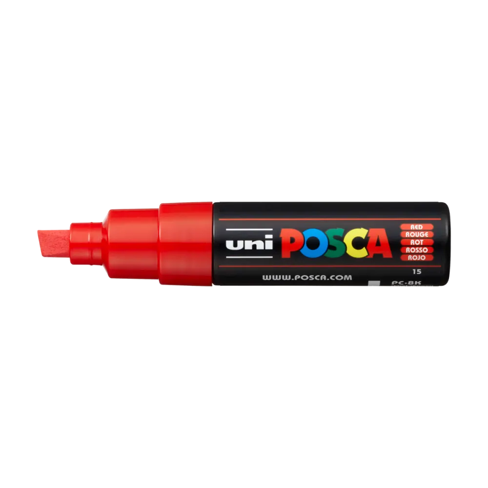 POSCA POPISOVAČ PC-8K 8.0MM ČERVENÁ