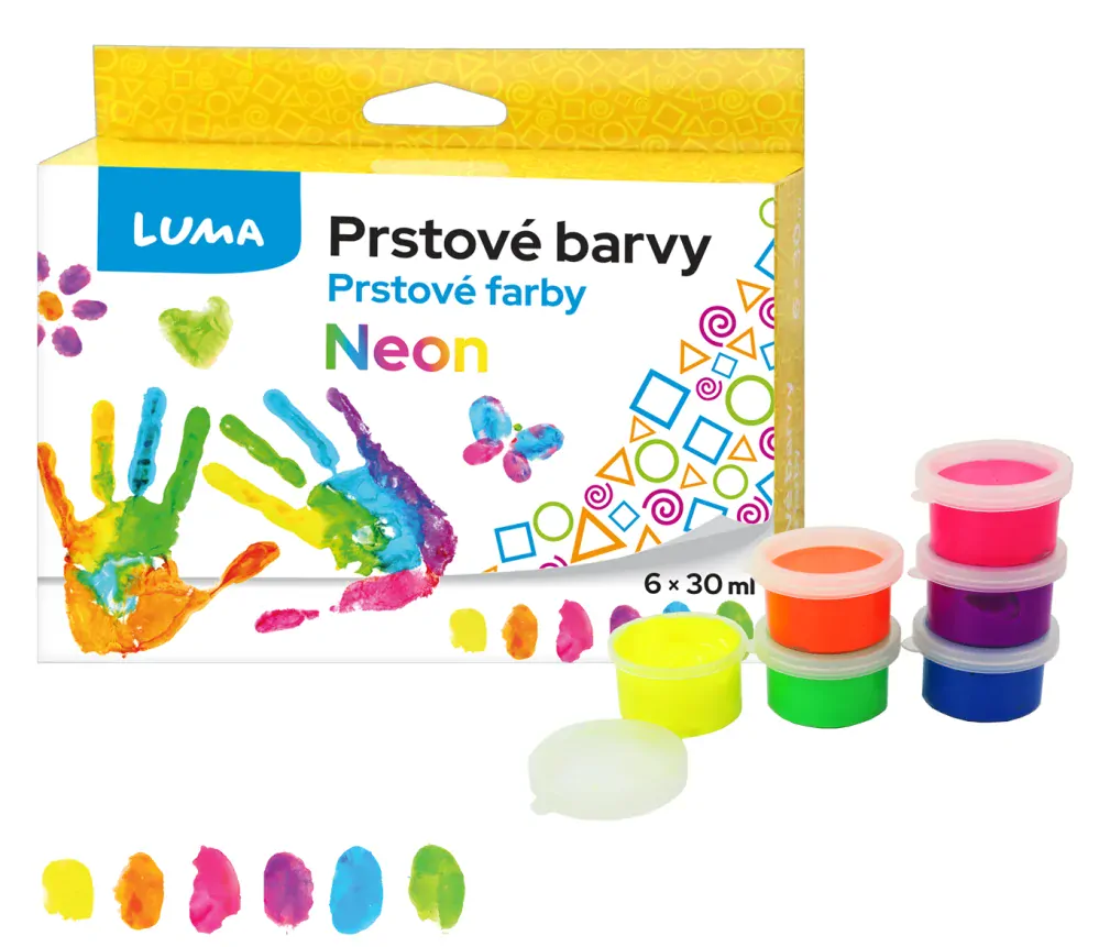 PRSTOVÉ BARVY NEON 6X30ML