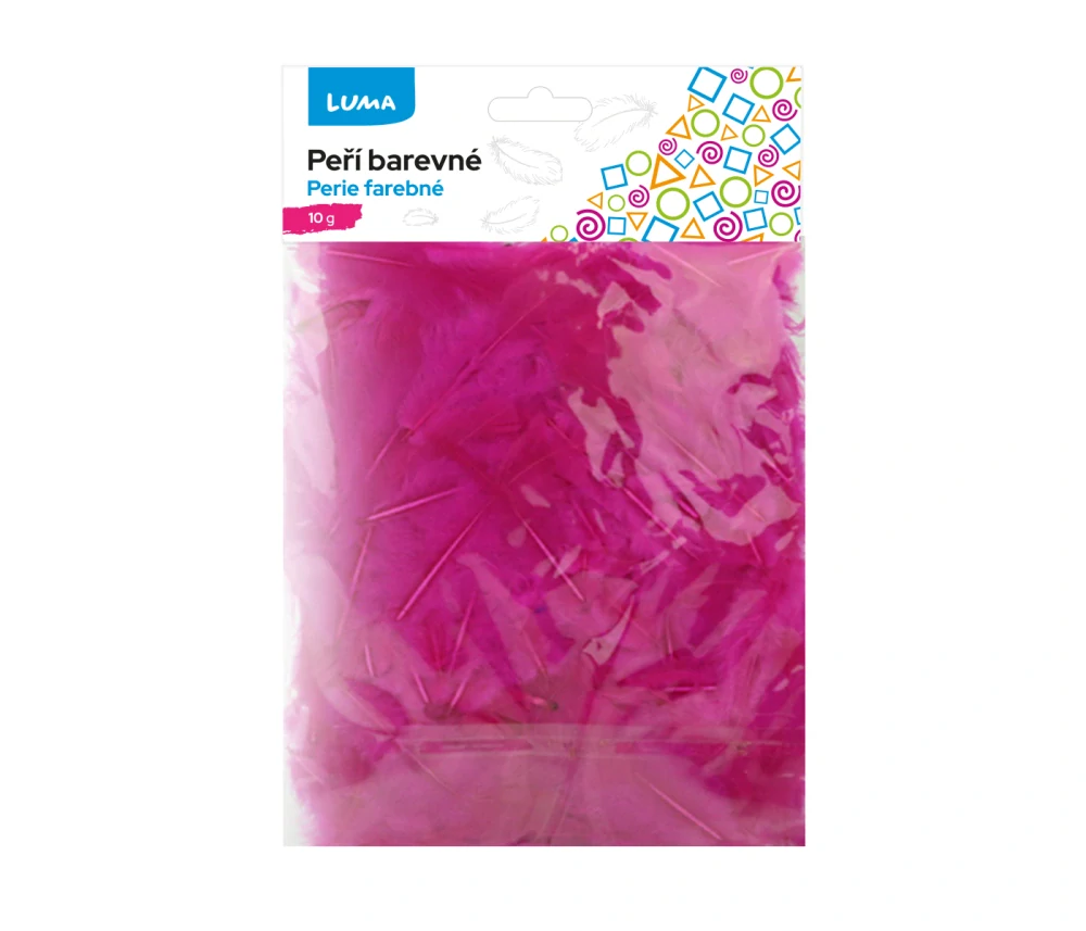 PEŘÍ BAREVNÉ 10G PURPUROVÉ