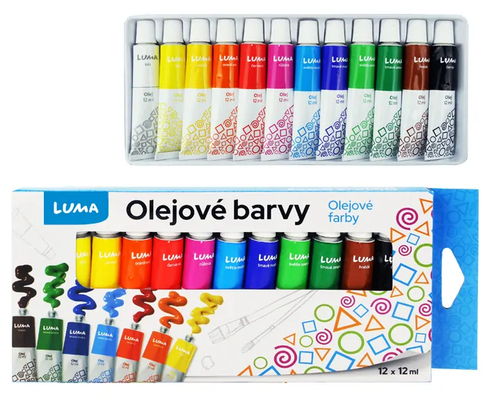 OLEJOVÉ BARVY 12KS