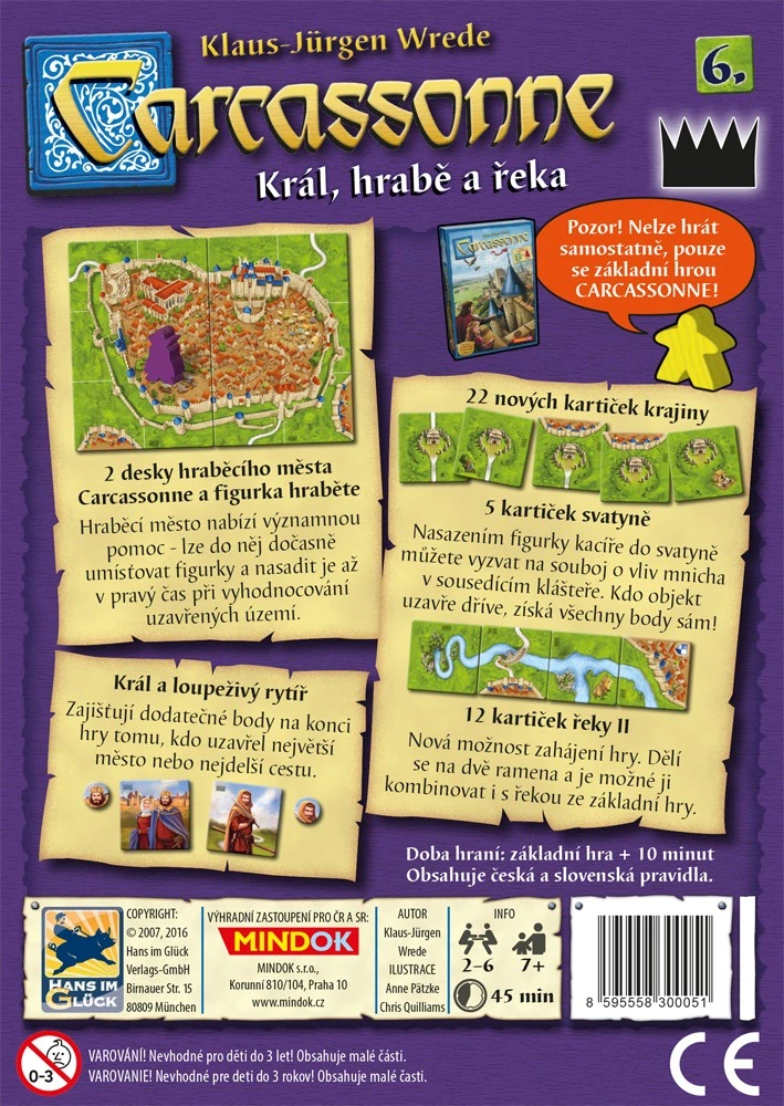 CARCASSONNE KRÁL,HRABĚ A ŘEKA