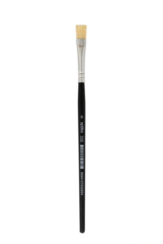 PLOCHÝ ŠTĚTEC S PŘÍRODNÍMI ŠTĚTINAMI VEL.8