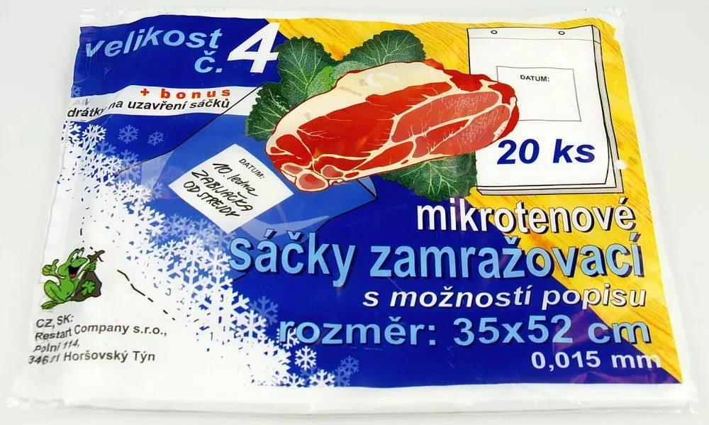 ZAMRAZOVACÍ SÁČKY Č.4 35X52 ČIRÉ