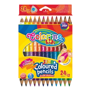 Colorino pastelky trojhranné JUMBO, oboustranné, 24 barev