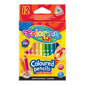 Colorino pastelky trojhranné, krátké, 12 barev