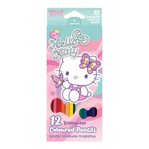 Colorino pastelky trojhranné, Hello Kitty, 12 barev