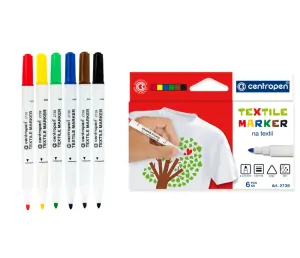SADA POPISOVAČŮ NA TEXTIL 6KS