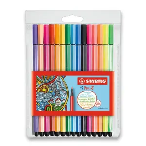FIXY STABILO PEN68 10+5NEON BAREV
