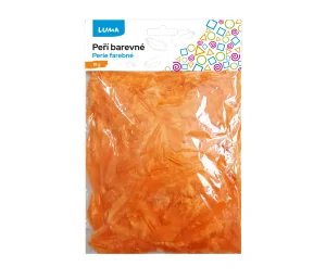 PEŘÍ BAREVNÉ 10G ORANŽOVÉ