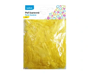 PEŘÍ BAREVNÉ 10G ŽLUTÁ