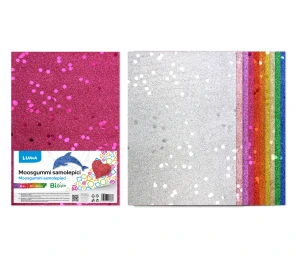 MOOSGUMMI A4 MIX BIO GLITR S FLITRY SAMOLEPÍCÍ 10KS