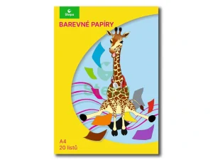 Složka barevných papírů - mix barev, A4, 80g (20 listů)