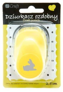 Dekorační děrovačka 2,5cm KRÁLÍK