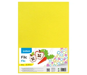 Filc A4  žlutý 1ks