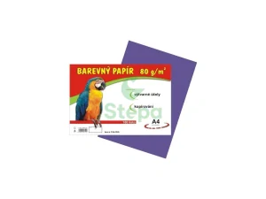Barevný papír - fialový, A4, 80g 