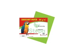 Barevný papír - světle zelený, A4, 80g