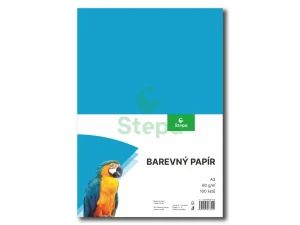 Barevný papír - světle modrý, A3, 80g 