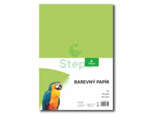 Barevný papír - světle zelený, A3, 80g 