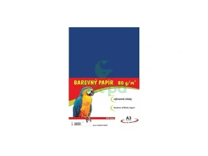 Barevný papír - tmavě modrý, A3, 80g 
