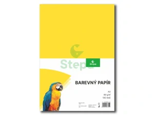 Barevný papír - žlutý, A3, 80g