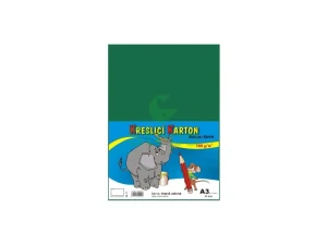 Kreslicí karton - tmavě zelený, A3, 180g