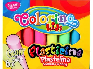 PLASTELÍNA COLORINO SVÍTÍCÍ VE TMĚ 6 BAREV